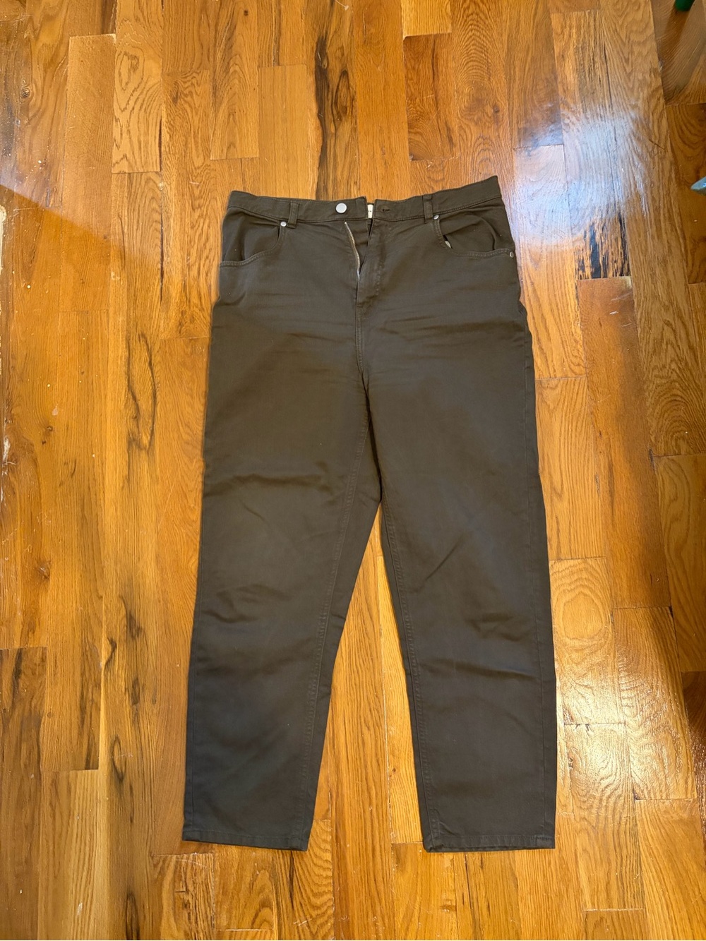 KOTN Black High-Rise Straight Leg Pants